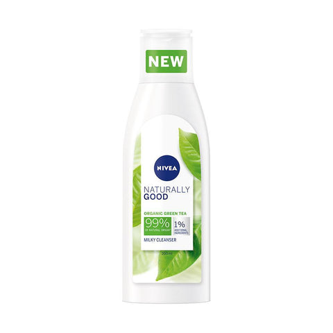 Nivea Naturally Good Organic Green Tea Cleansing Milk Moisturizing (200ml) - Clearance