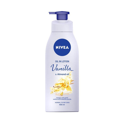 Nivea Oil In Lotion Vanilla & Almond Oil (400ml) - Giveaway