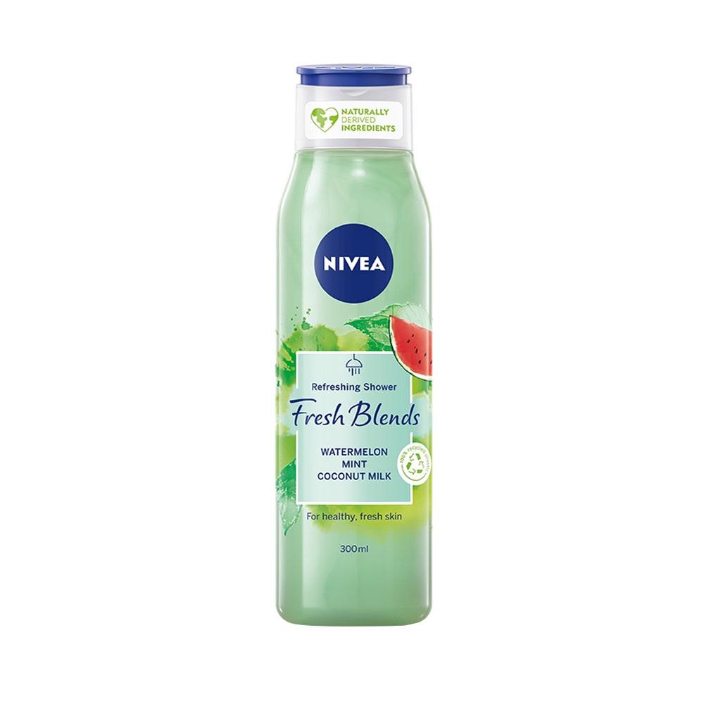 Nivea Refreshing Shower Fresh Blends With Watermelon Mint Coconut Milk (300ml) - Clearance