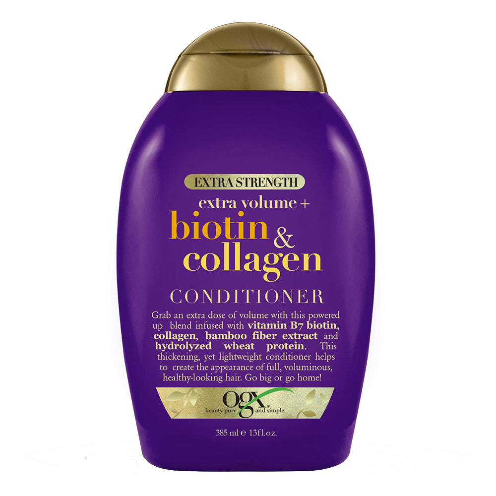 OGX Extra Strength Extra Volume Biotin & Collagen Conditioner (385ml) - Giveaway