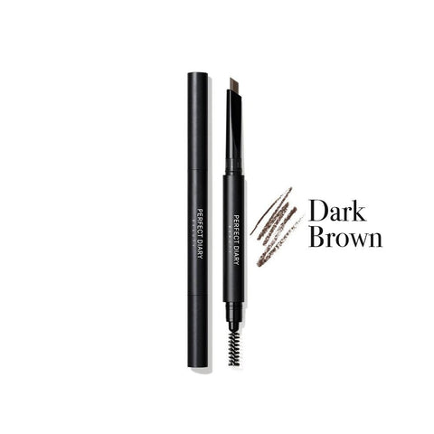Perfect Diary Dual-Ended Hexagonal Chiseled Eyebrow Pencil #02 Dark Brown (0.28g) - Giveaway