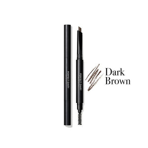 Perfect Diary Dual-Ended Hexagonal Chiseled Eyebrow Pencil #02 Dark Brown (0.28g)