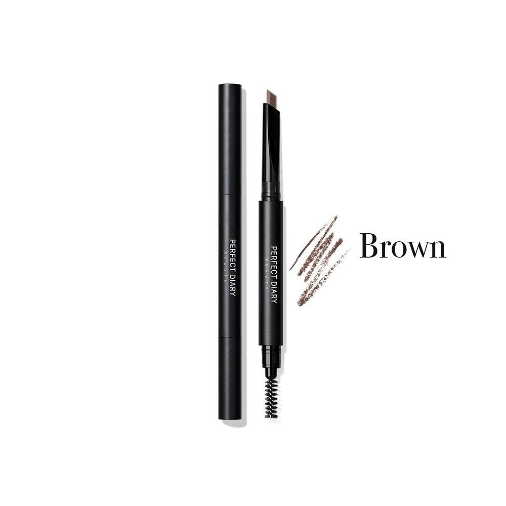 Perfect Diary Dual-Ended Hexagonal Chiseled Eyebrow Pencil #04 Brown (0.28g)