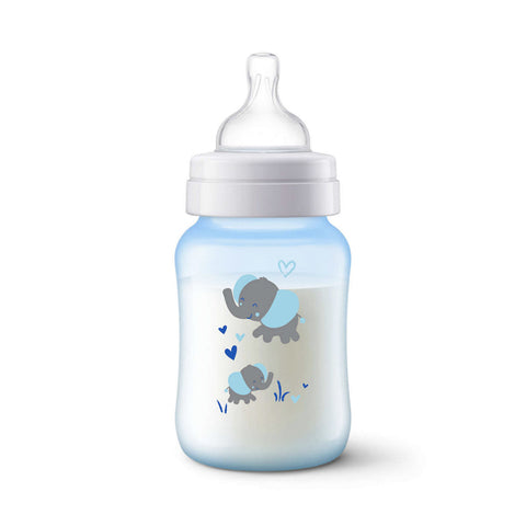 Philips Avent Anti-Colic Baby Bottle - Elephant Design (260ml) - Clearance