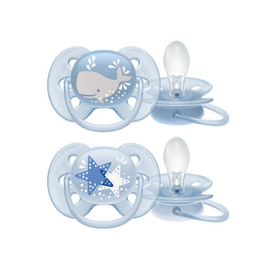 Philips Avent Ultra Soft Pacifier 6 - 18m Dark Blue (2pcs) - Clearance