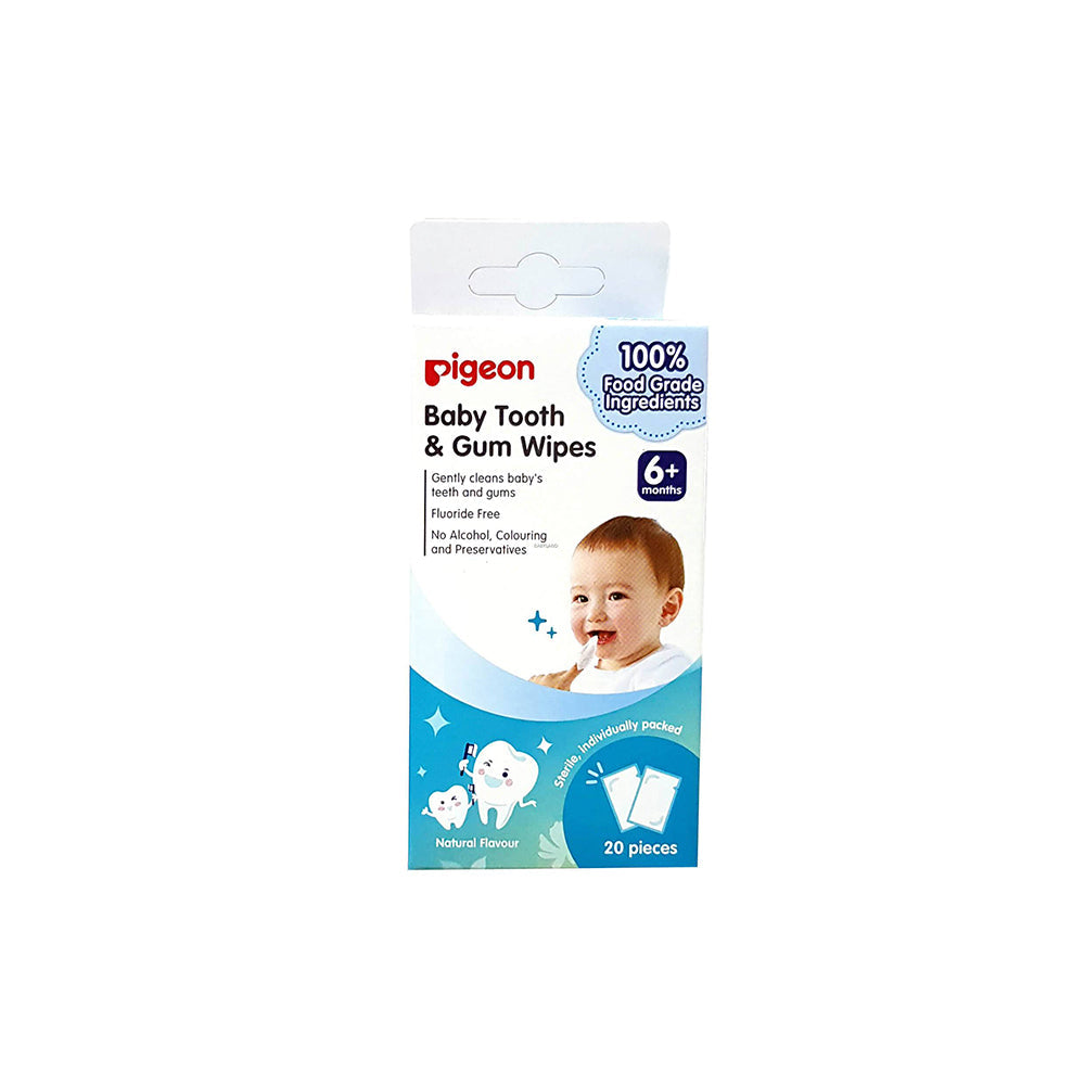 PIGEON Baby Tooth & Gum Wipes Natural (20pcs) - Clearance