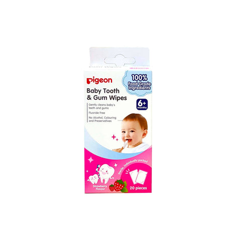 PIGEON Baby Tooth & Gum Wipes Strawberry (20pcs) - Giveaway
