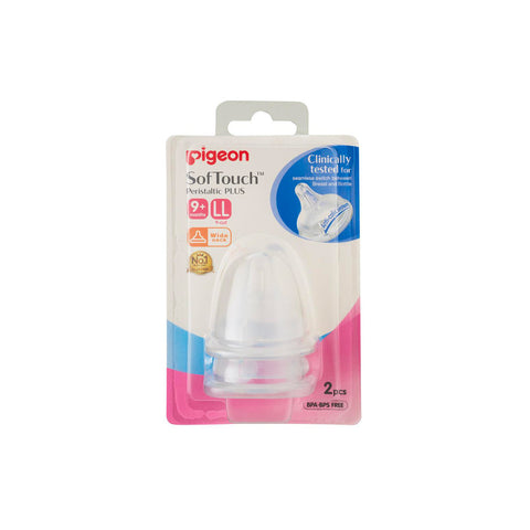 PIGEON SofTouch Peristaltic PLUS Nipple Wide Neck L (2pcs) - Giveaway