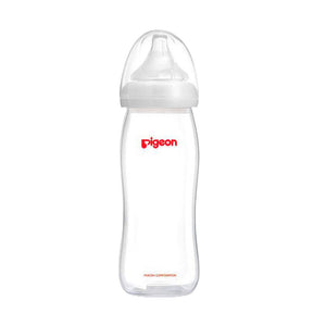 PIGEON SofTouch PP Nursing Bottle With Peristaltic Nipple Wide Neck 330ml (1pcs) - Clearance