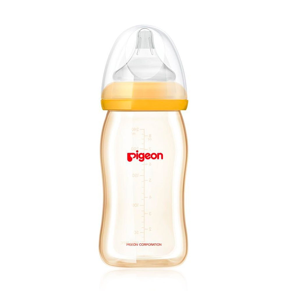 PIGEON SofTouch PPSU Nursing Bottle With Peristaltic Nipple Wide Neck 240ml (1pcs)