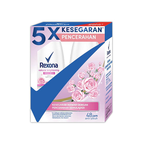 Rexona Natural Brightening Fresh Rose (2x50ml)
