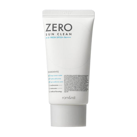 Rom&nd Zero Sun Clean SPF 50+ PA++++ #01 Sun Clean Fresh (50ml) - Clearance