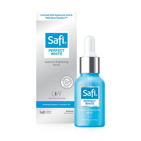 Safi PERFECT WHITE Hyaluron Brightening Serum Intensively Brightens & Hydrates Skin (30ml) - Giveaway