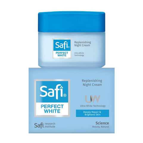 Safi PERFECT WHITE Replenishing Night Cream Deeply Repair & Brightens Skin (45g) - Giveaway
