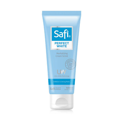 Safi PERFECT WHITE Revitalising Cream Scrub Exfoliate & Unclog Pores (100g) - Giveaway