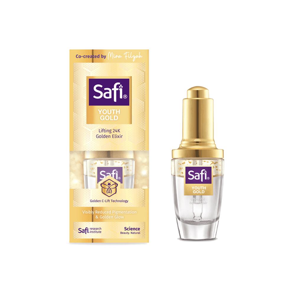 Safi YOUTH GOLD Lifting 24k Golden Elixir Visibly Reduced Pigmentation & Golden Glow (29g)