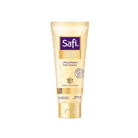 Safi YOUTH GOLD Lifting Whipped Foam Cleanser Deep Cleanse & Lifts (100g) - Clearance