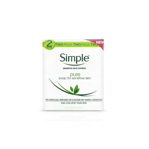 Simple Pure Soap For Sensitive Skin Pack of 2 (2pcs) - Clearance