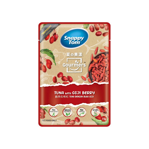 Snappy Tom Gourmers Tuna with Goji Berry (70g) - Clearance