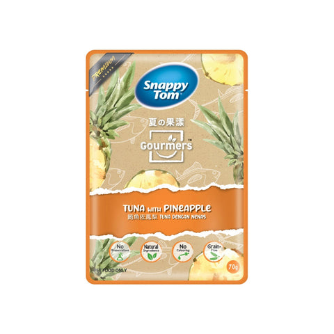 Snappy Tom Gourmers Tuna with Pineapple (70g) - Clearance