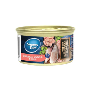 Snappy Tom Real Meat Grain Free Chicken with Whitefish (85g)