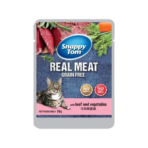 Snappy Tom Real Meat Grain Free with Beef and Vegetable (85g)