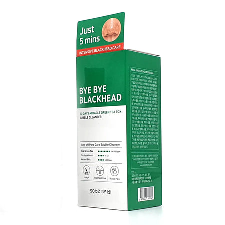SOME BY MI Bye Bye Blackhead 30 Days Miracle Green Tea Tox Bubble Cleanser (120g)