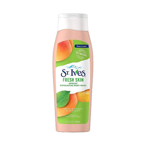 St. Ives Fresh Skin Apricot Exfoliating Body Wash (400ml) - Clearance