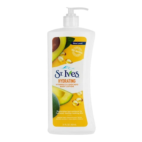St. Ives Hydrating Vitamin E & Avocado Body Lotion (621ml) - Clearance