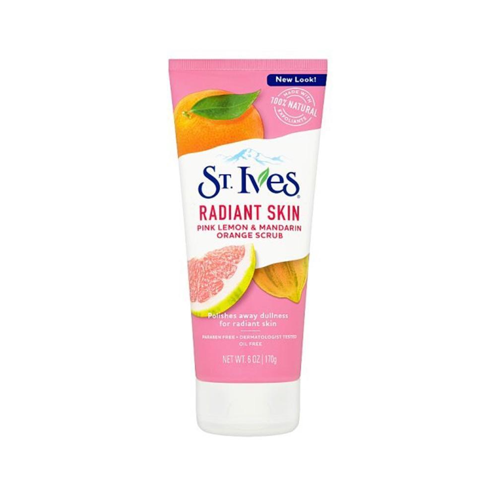 St. Ives Radiant Skin Pink Lemon & Mandarin Orange Scrub (170g) - Clearance