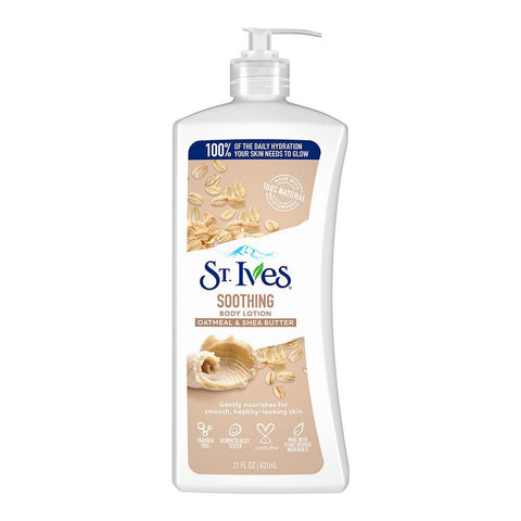 St. Ives Soothing Oatmeal & Shea Butter Body Lotion (621ml) - Clearance