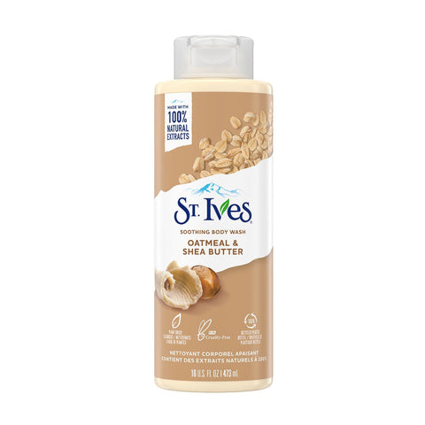St. Ives Soothing Oatmeal & Shea Butter Body Wash (473ml) - Giveaway