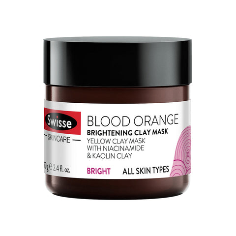 Swisse Skincare Blood Orange Brightening Clay Mask (70g) - Clearance