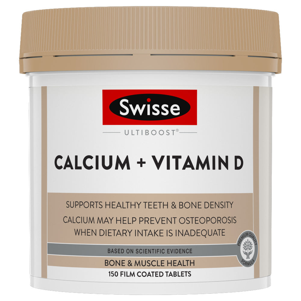 Swisse Ultiboost Calcium + Vitamin D (150tabs) - Clearance