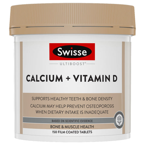 Swisse Ultiboost Calcium + Vitamin D (150tabs) - Clearance