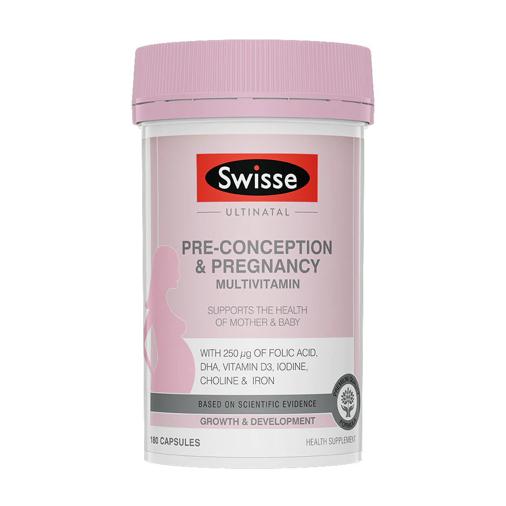 Swisse Ultinatal Pre-Conception & Pregnancy Multivitamin (180caps)