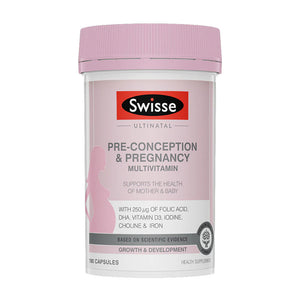 Swisse Ultinatal Pre-Conception & Pregnancy Multivitamin (180caps) - Clearance