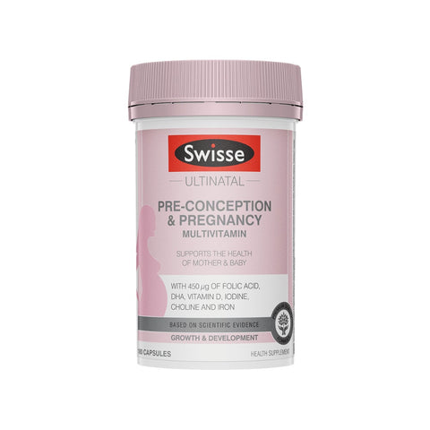 Swisse Ultinatal Pre-Conception & Pregnancy Multivitamin (60caps) - Clearance
