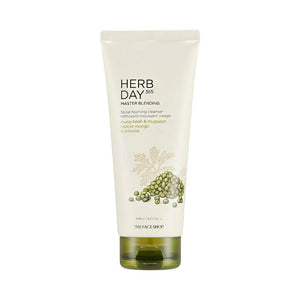 The Face Shop Herb Day 365 Cleansing Foam Mungbeans & Mugwort (170ml) - Clearance