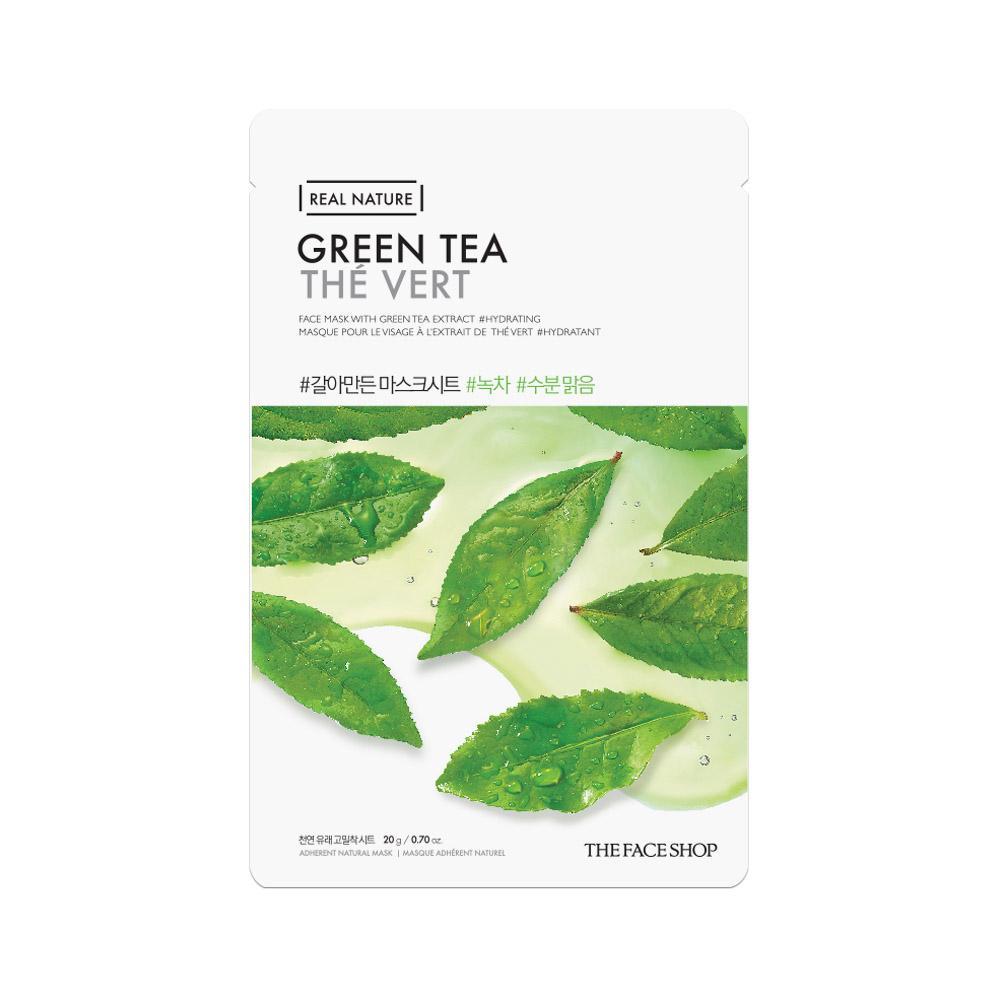 The Face Shop Real Nature Face Mask Green Tea (1pc) - Giveaway
