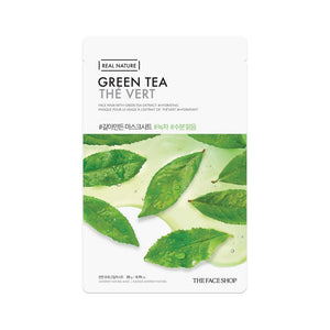 The Face Shop Real Nature Face Mask Green Tea (1pc) - Giveaway