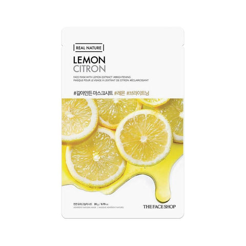 The Face Shop Real Nature Face Mask Lemon (1pc) - Giveaway