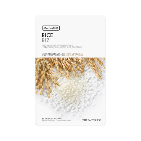 The Face Shop Real Nature Face Mask Rice (1pc) - Clearance