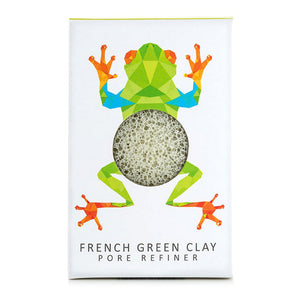 The Konjac Sponge Company French Green Clay Pore Refiner (1pcs) - Clearance