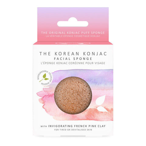 The Konjac Sponge Company The Korean Konjac Facial Sponge with Invigorating French Pink Clay (1pcs) - Giveaway