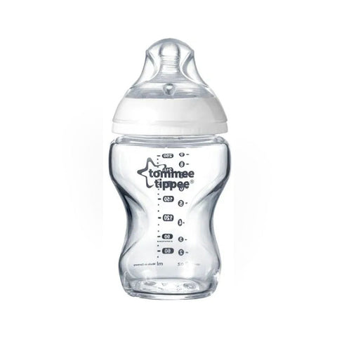 Tommee Tippee Closer to Nature Pure Glass 250ml 3m+ (1pcs) - Clearance