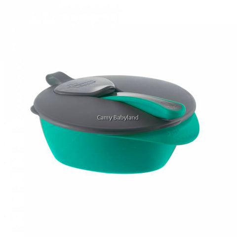 Tommee Tippee Feeding Bowl with Spoon and Leakproof Lid 7m+ (Set) - Clearance
