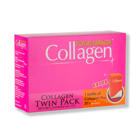TOTAL IMAGE Collagen 80's + 80's Twin Pack and 1 Bottle of Collagen Plus 20's (Set) - Clearance