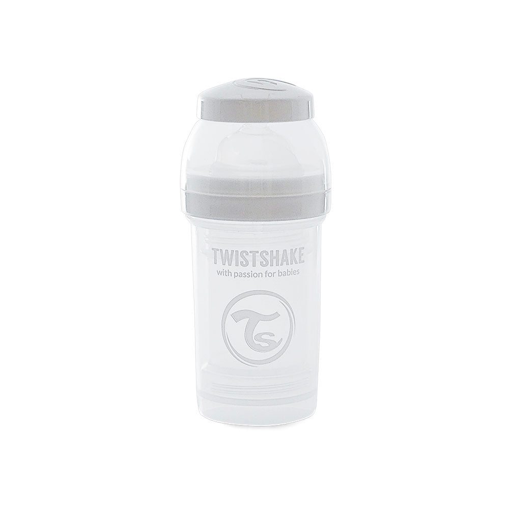 Twistshake Anti-Colic Baby Bottle #White (180ml) - Clearance