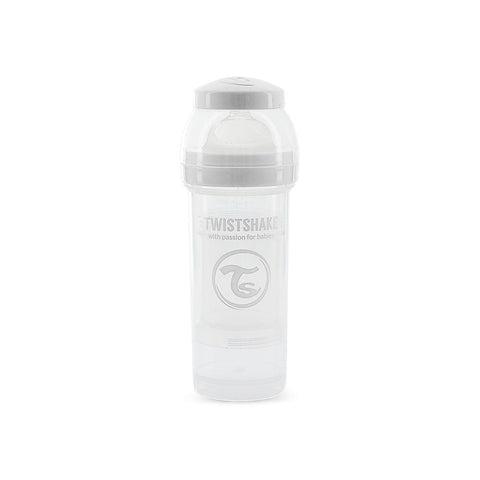 Twistshake Anti-Colic Baby Bottle #White (260ml)